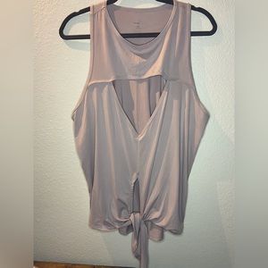 Lavendar NWOT POPFLEX active cutout keyhole sleeveless top